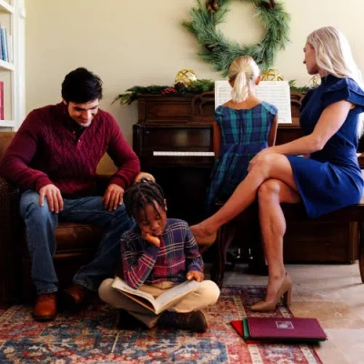 Hope & Henry Mock Neck Cable Sweater In Wine Fleck Cable