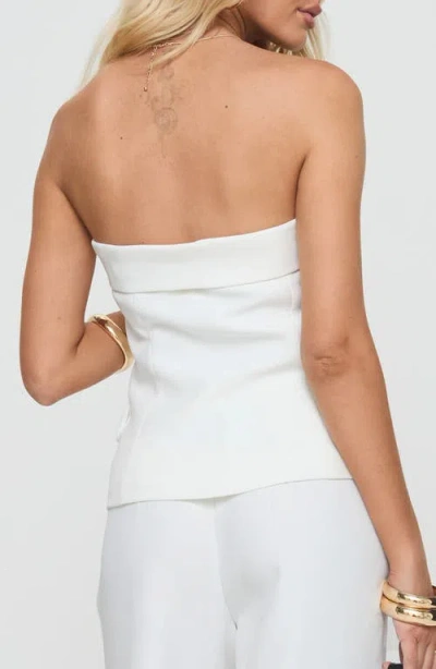 Princess Polly Change It Up Strapless Top In White