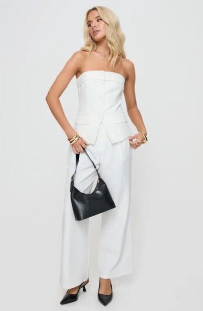 Princess Polly Change It Up Strapless Top In White
