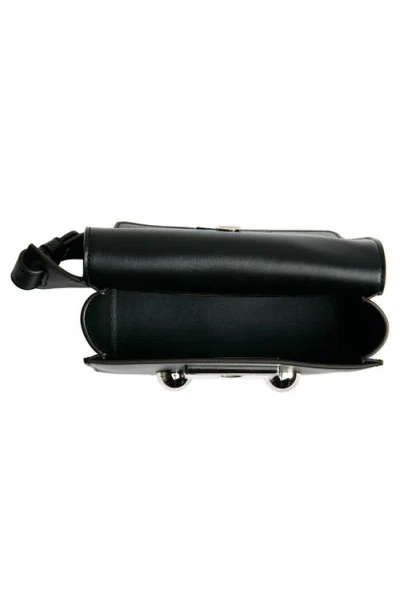 Marni Trunkaroo Leather Crossbody Bag In 00n99 Black