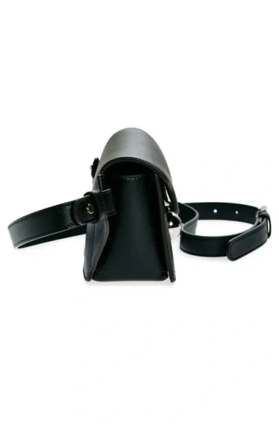 Marni Trunkaroo Leather Crossbody Bag In 00n99 Black