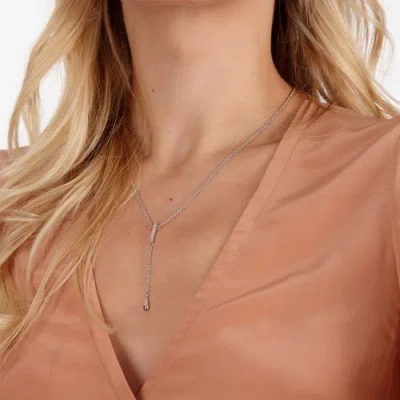 Lucy Quartermaine Skinny Drip Long Pendant In Sterling Silver