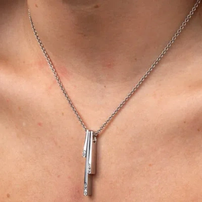Lucy Quartermaine Melody Key Pendant In Sterling Silver