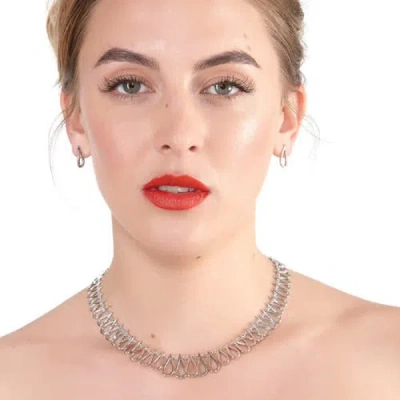 Lucy Quartermaine Large Petal Necklace In Sterling Silver