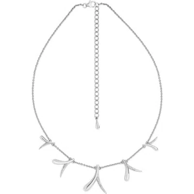 Lucy Quartermaine Sycamore Station Necklace In Sterling Silver