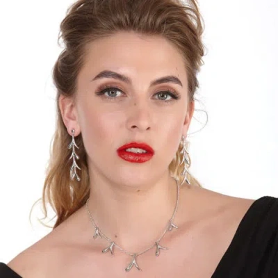 Lucy Quartermaine Sycamore Station Necklace In Sterling Silver