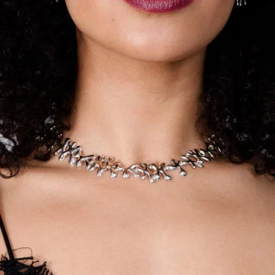 Lucy Quartermaine Continual Splat Necklace In Sterling Silver