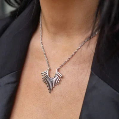 Lucy Quartermaine Temple Pendant In Sterling Silver