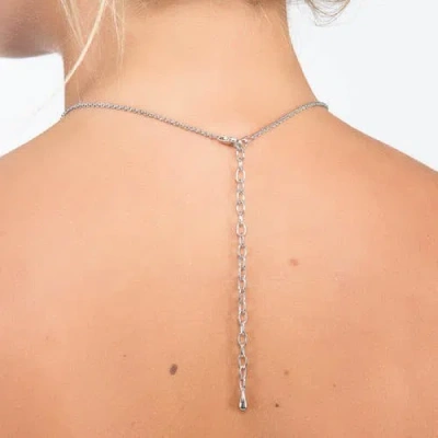 Lucy Quartermaine Waterfall V Necklace In Sterling Silver