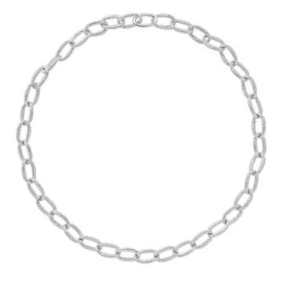 Lucy Quartermaine Hula Linked Necklace In Sterling Silver