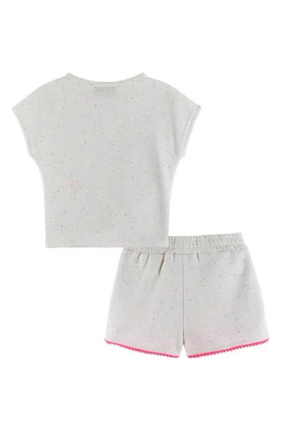 ANDY & EVAN ANDY & EVAN KIDS' TIE FRONT T-SHIRT & SHORTS SET 