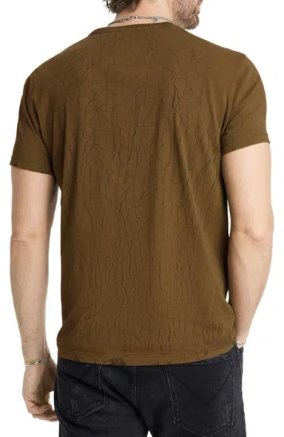 Shop John Varvatos Cracked Graphic T-shirt In Light Brown