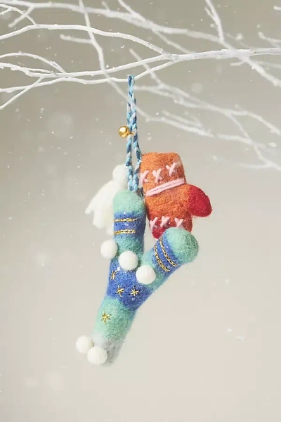 Anthropologie Jolly Monogram Ornament