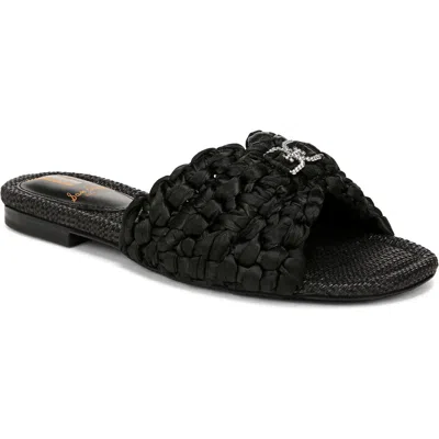 Sam Edelman Bridget Slide Sandal Black Ribbon In Black