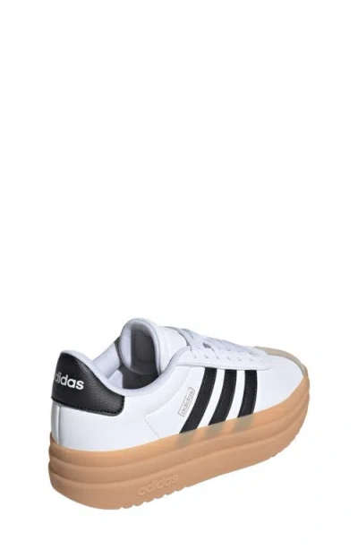Adidas Originals Adidas Vl Court Bold Sneaker In White/core Black/beige