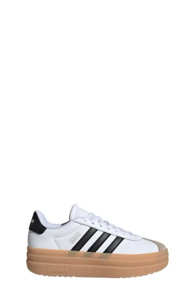 Adidas Originals Adidas Vl Court Bold Sneaker In White/core Black/beige