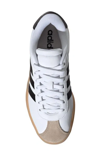 Adidas Originals Adidas Vl Court Bold Sneaker In White/core Black/beige