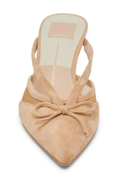 Dolce Vita Keilah Pointed Toe Mule In Tan Suede