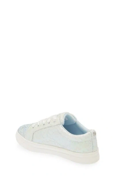 Nina Kids' Glitter Cap Toe Sneaker In Light Blue