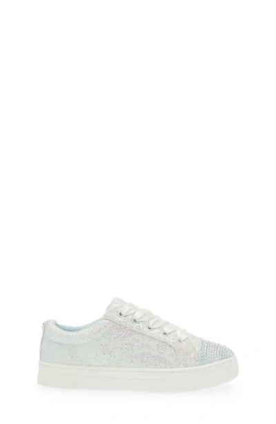 Nina Kids' Glitter Cap Toe Sneaker In Light Blue