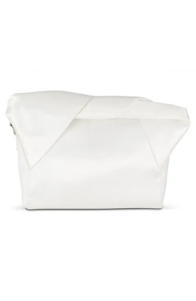 Shop Jewel Badgley Mischka Jewel Bow Clutch In White