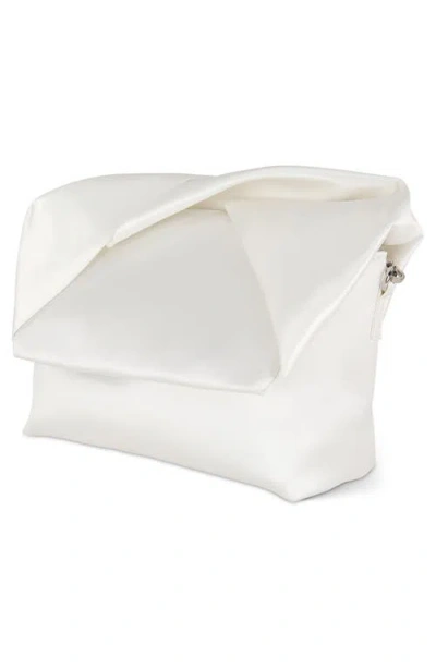 Shop Jewel Badgley Mischka Jewel Bow Clutch In White