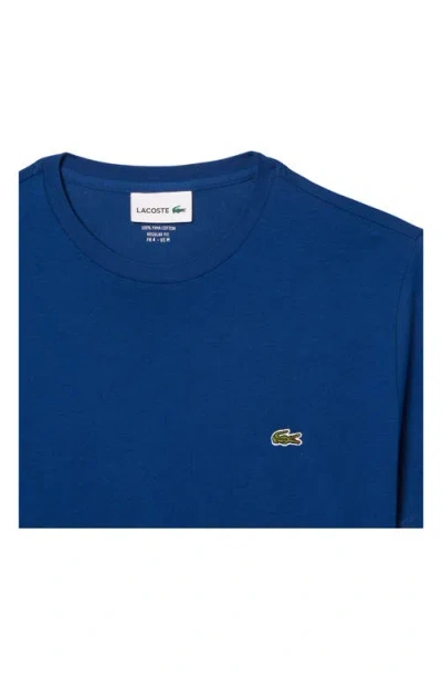 Shop Lacoste Pima Cotton T-shirt In Globe