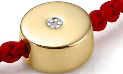 Monica Vinader Lab Created Diamond Slider Bracelet In 18ct Gold Vermeil/lab Diamond