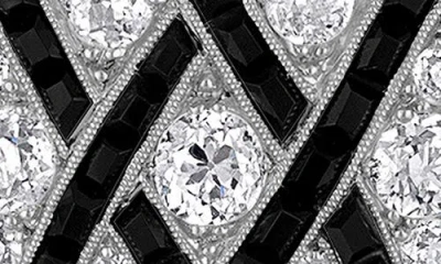 Mindi Mond Geometric Onyx & Diamond Pendant Necklace In Plat
