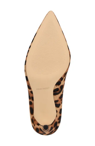 Nine West Arlene Pointed Toe Pump In Dark Natural