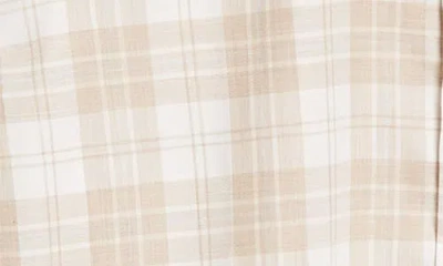 Eleventy Plaid Cotton Button-up Shirt In Beige And Light Gray
