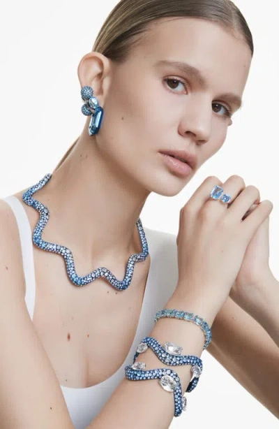 Swarovski Millenia Open Ring In Blue