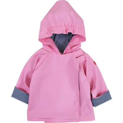 Shop Widgeon Favorite Hooded Raincoat In Parfait Pink