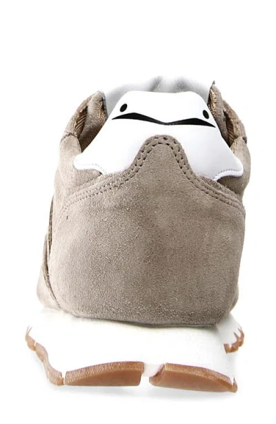 Voile Blanche Julia Genuine Shearling Jogger Sneaker In Beige-platino
