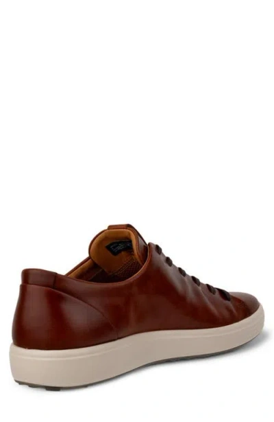 Ecco Soft 7 Premier Sneaker In Cognac