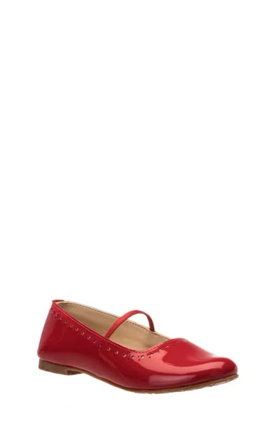 Elephantito Kids' Sasha Ballet Flat In Red