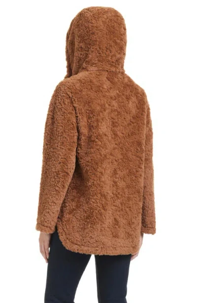 Sanctuary Textured Faux Fur Jacket In Camel