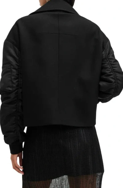 Allsaints Wool-blend Orla Jacket In Black