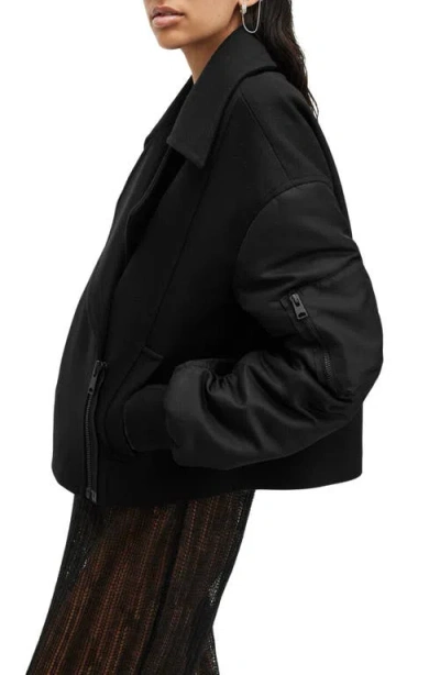 Allsaints Wool-blend Orla Jacket In Black