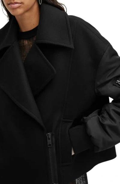Allsaints Wool-blend Orla Jacket In Black