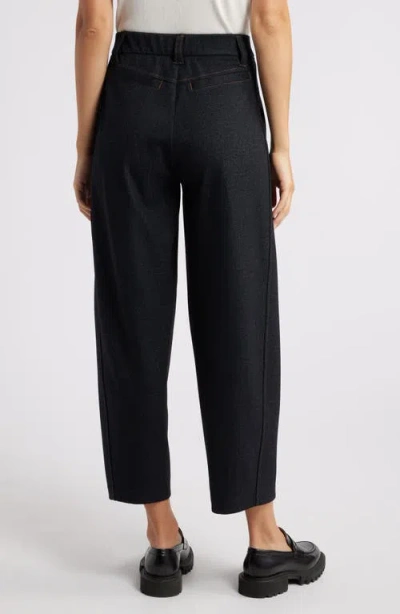 Wit & Wisdom 'ab'solution Skyrise Pleated Barrel Pants In Dark Indigo