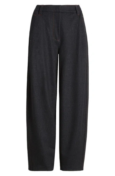 Wit & Wisdom 'ab'solution Skyrise Pleated Barrel Pants In Dark Indigo