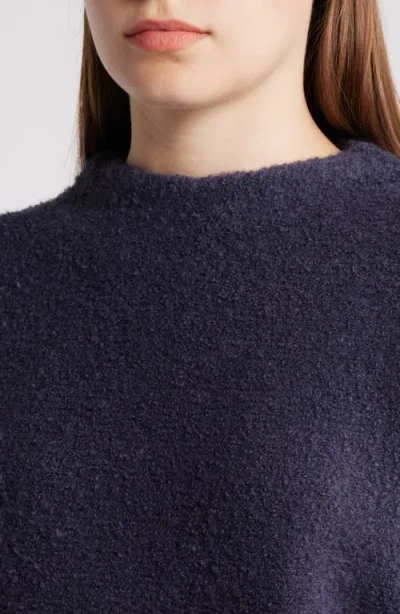 Wit & Wisdom Bouclé Sweater In Blue Charcoal