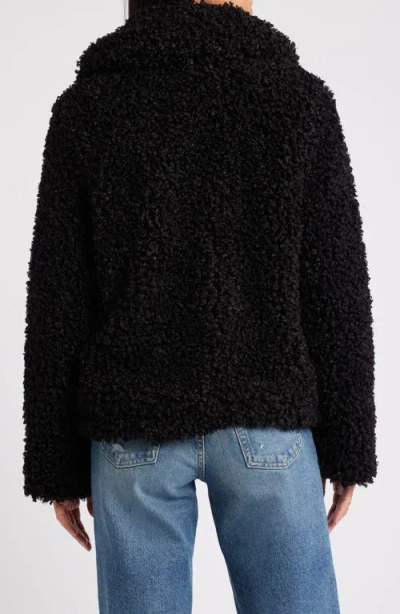 Sam Edelman Faux Fur Jacket In Black