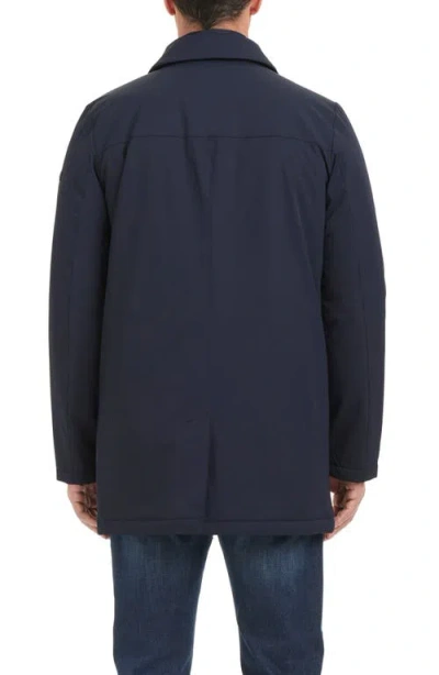 Vince Camuto Water Resistant Transitional Coat With Removable Bib In Navy