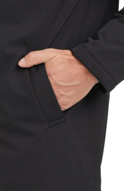 Vince Camuto Water Resistant Transitional Coat With Removable Bib In Black