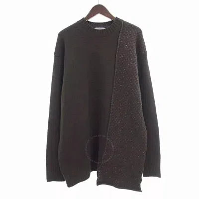 Yohji Yamamoto Men's Brown  Round Neck Knit Sweater In Brown