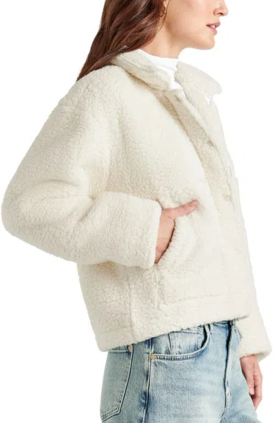 Splendid Tina Fleece Jacket In Pale Oak