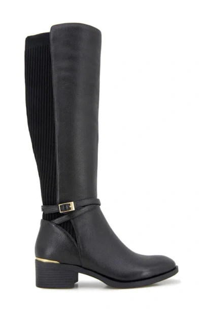 Kenneth Cole Lanica Knee High Boot In Black Leather