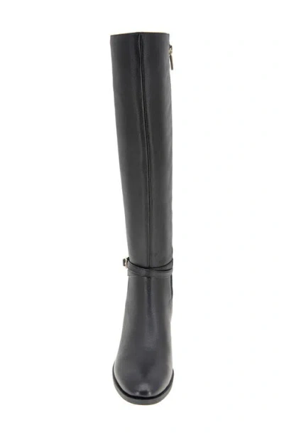 Kenneth Cole Lanica Knee High Boot In Black Leather